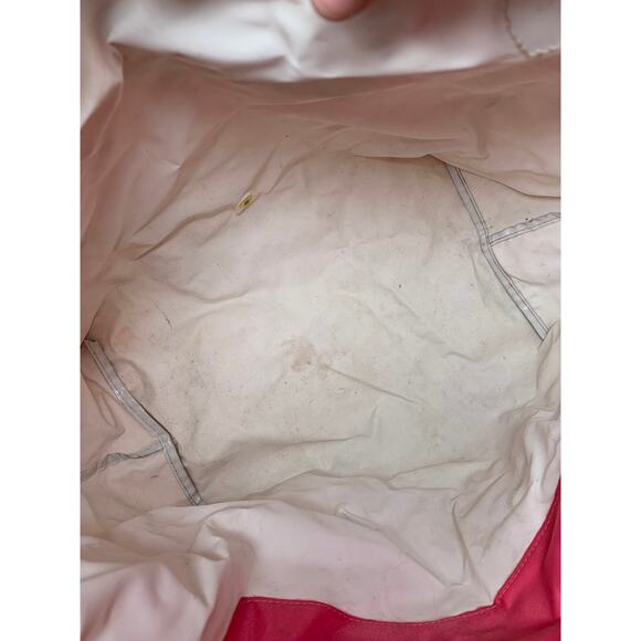 Longchamp Nylon Le Pliage Top Handle Bag in Flower /Pink Small AS IS CONDITION - Picture 12 of 13